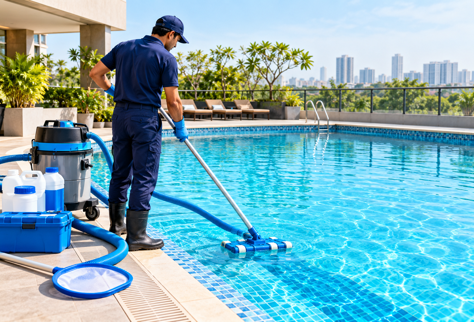 Swimming Pool Cleaning Services in Delhi